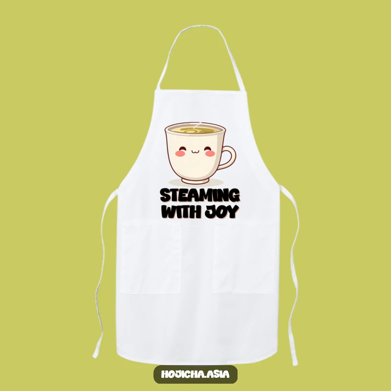 Funny Steaming Hojicha Cup Apron - Kitchen Cheer Gift