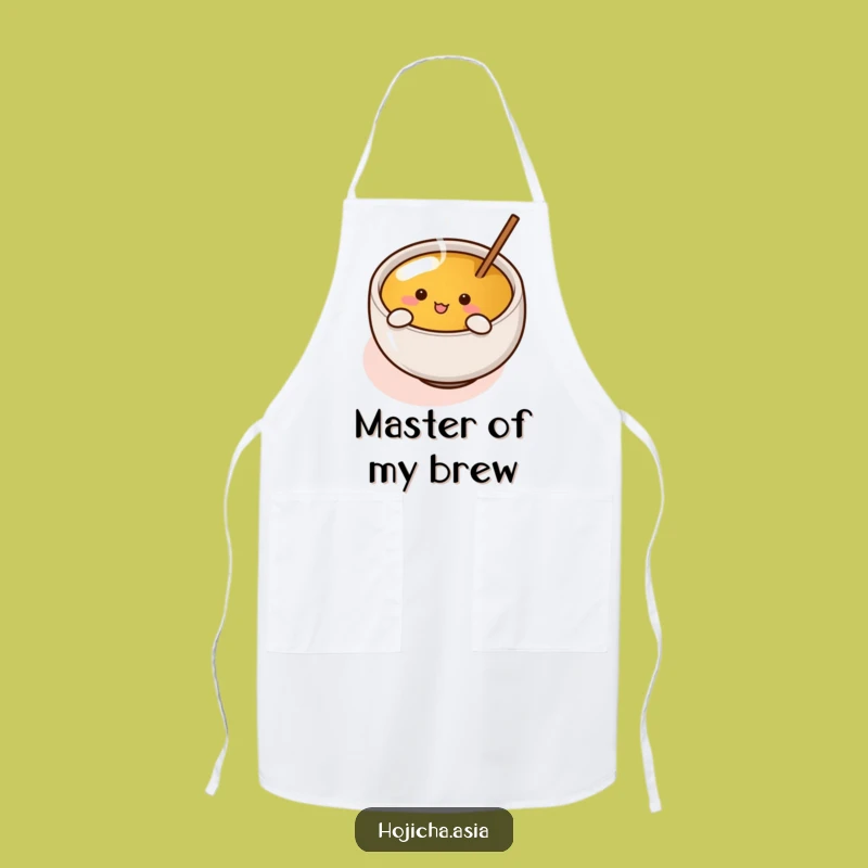 Funny Hojicha Cup Apron - Enthusiastic Stirrer for Kitchen Gifts