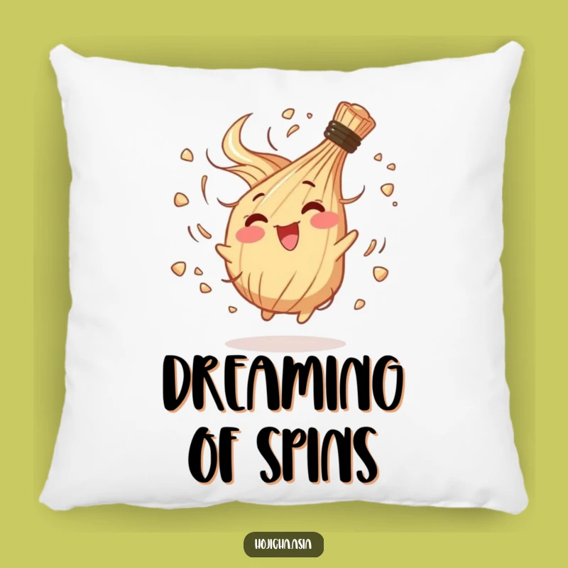 Funny Happy Hojicha Whisk Pillow - Cozy Chaotic Gift