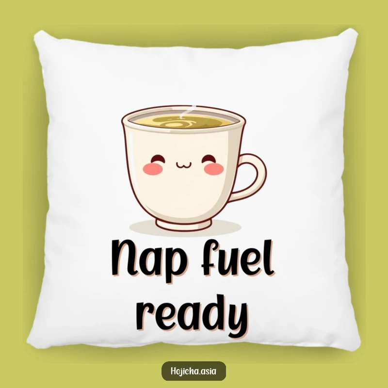 Funny Steaming Hojicha Cup Pillow - Cozy Comfort & Smiles Gift