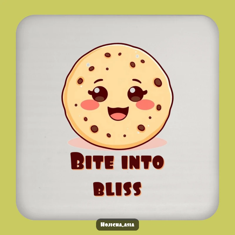 Funny Adorable Hojicha Cookie Coaster - Protect Surfaces Gift