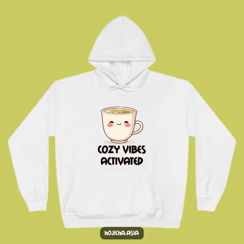 Funny Cozy Hojicha Cup Hoodie - Warm Smile Gift for Cold Days