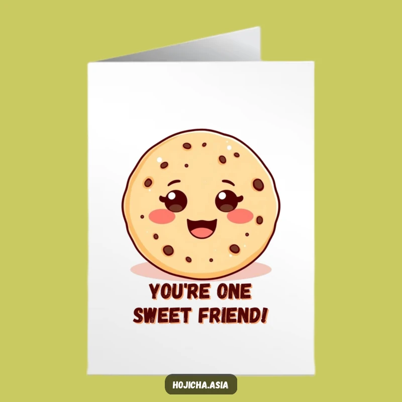 Free Printable Funny Hojicha Cookie Thank You Card - Sweet Gratitude Downloadable Greeting!