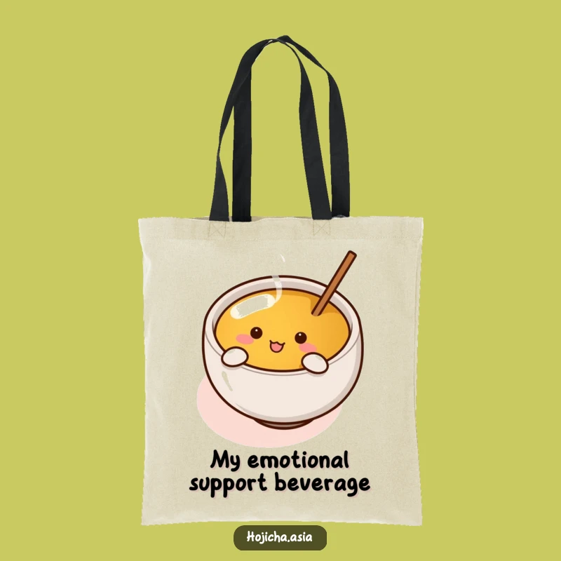 Funny Hojicha Cup Tote Bag - Enthusiastic Stirrer for Shopping Gifts