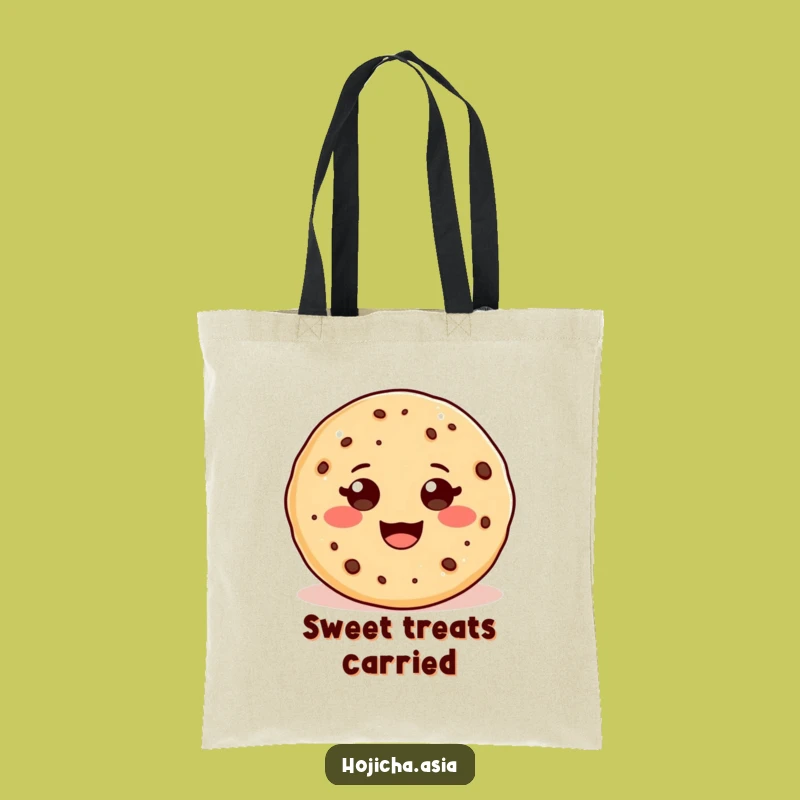 Funny Adorable Hojicha Cookie Tote Bag - Carry Sweetness Gift